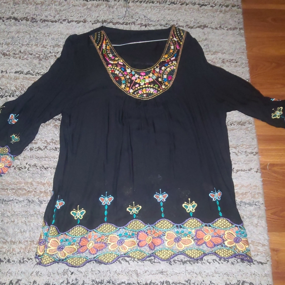 Large handmade blouse